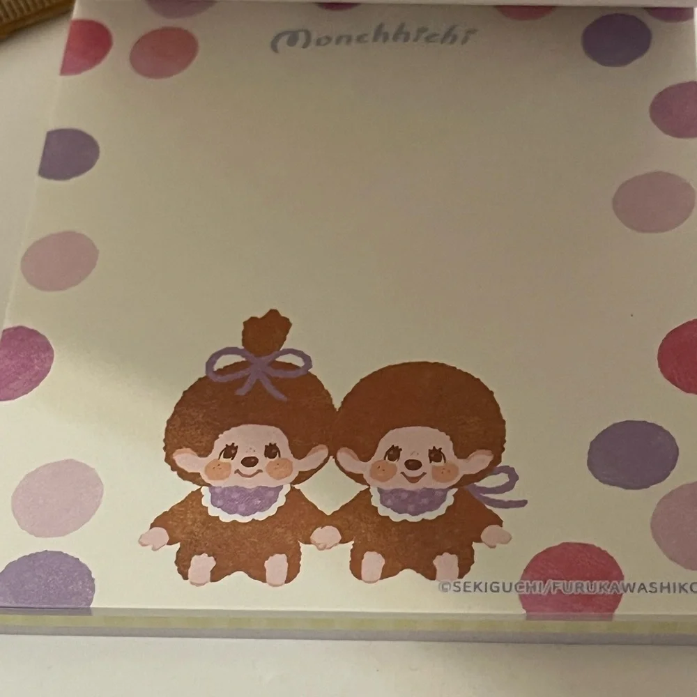 Monchhichi Fruit Series-Grape Small Square Memo Pad